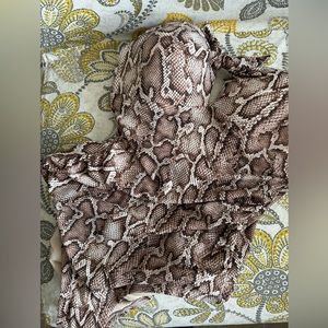 Kona Sol snakeskin Print One Piece Swimsuit NWT size 4/6 Small Target